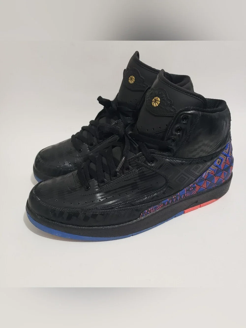 Air Jordan 2 Retro BHM Black History Month 2019 M’s Size 12 BQ7618-007 Well Kept